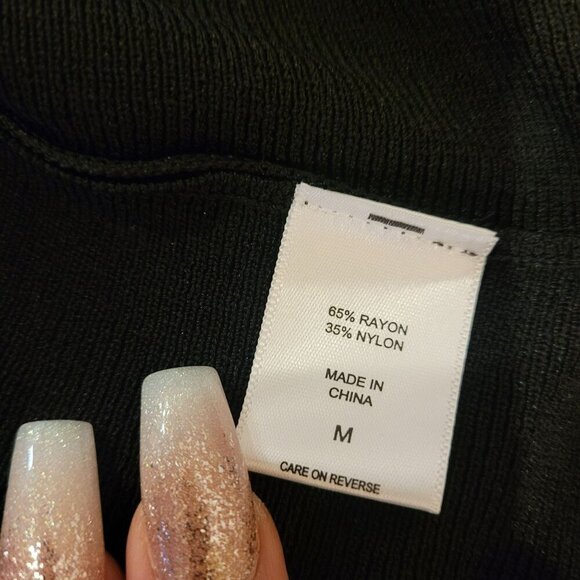 7th Avenue Design Studio Black & Gold Halter Dress M - Picture 4 of 8